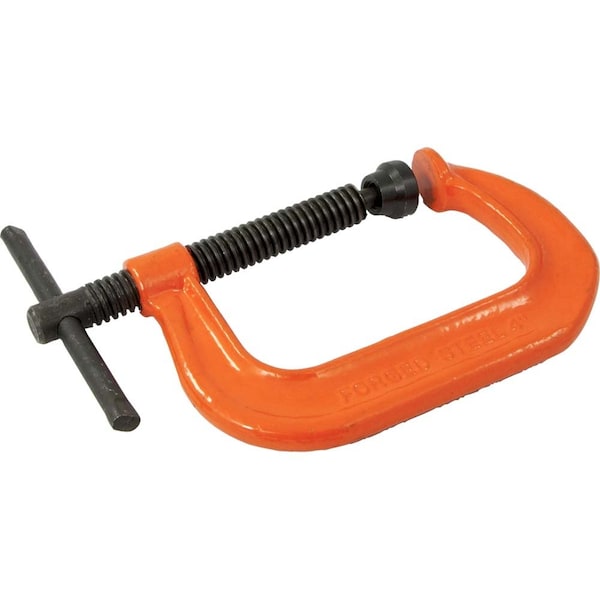 Tools 4" Drop Forged C-Clamp, 0 - 4" Capacity